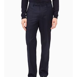 Calvin Klein SLIM FIT NAVY STRETCH DRESS PANTS